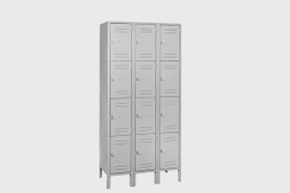 Four story storage cabinet