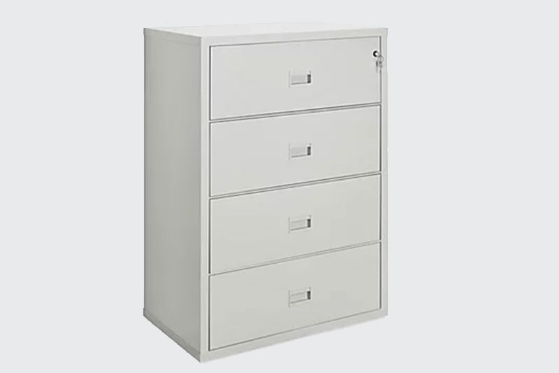 Vertical fireproof filing cabinet