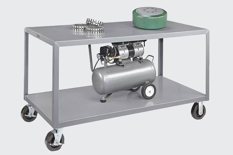 Mobile welding steel workbench