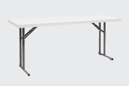 Plastic folding table