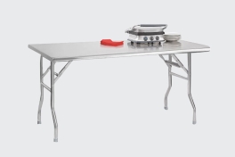 Stainless steel folding table