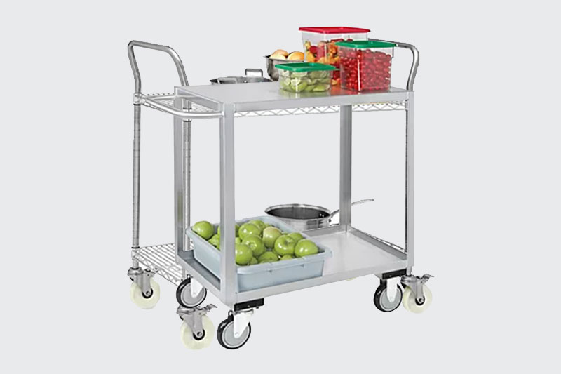 Stainless steel flat steel handcart